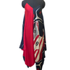 South East Wind and Foam Woman Scarf Dress Color Block (Black/Red)