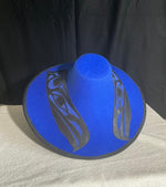 Raven on Royal Blue Hat