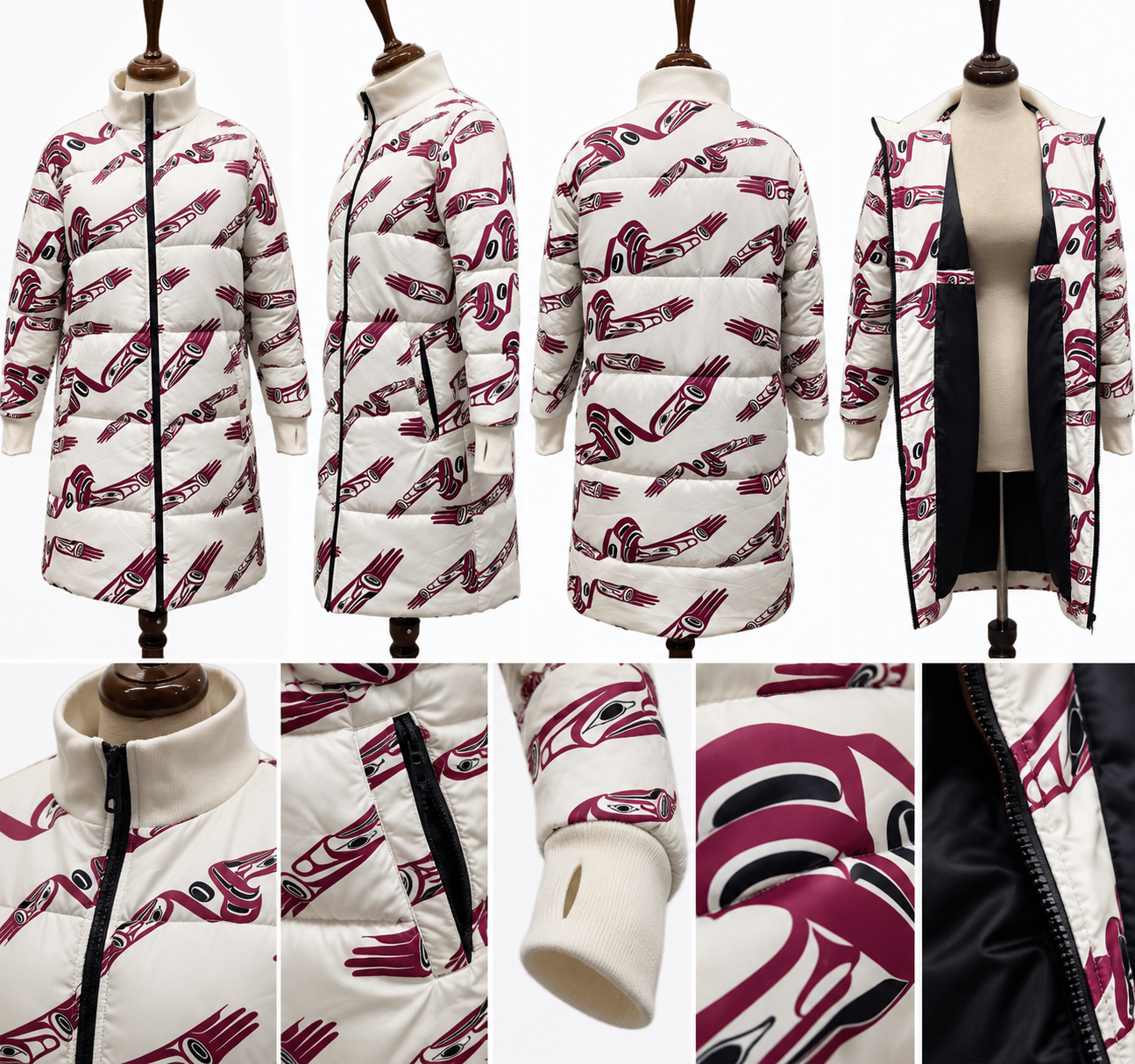 Eagle Flight 3/4 Length Puffer Coat