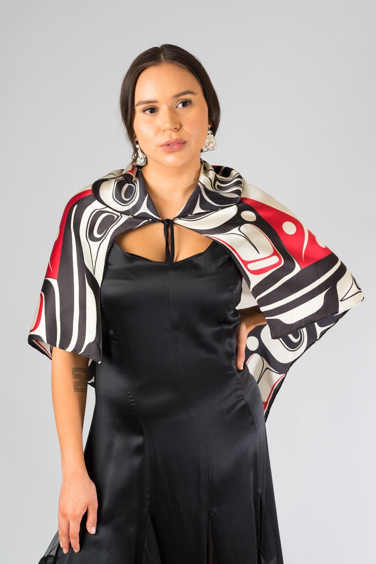 4 Ravens Silk Scarf Top