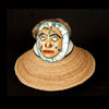Crescent Moon Mask on Ravenstail Crown and Cedar Twined Hat