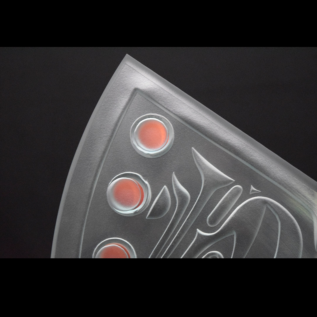 Raven Transformation Glass Art