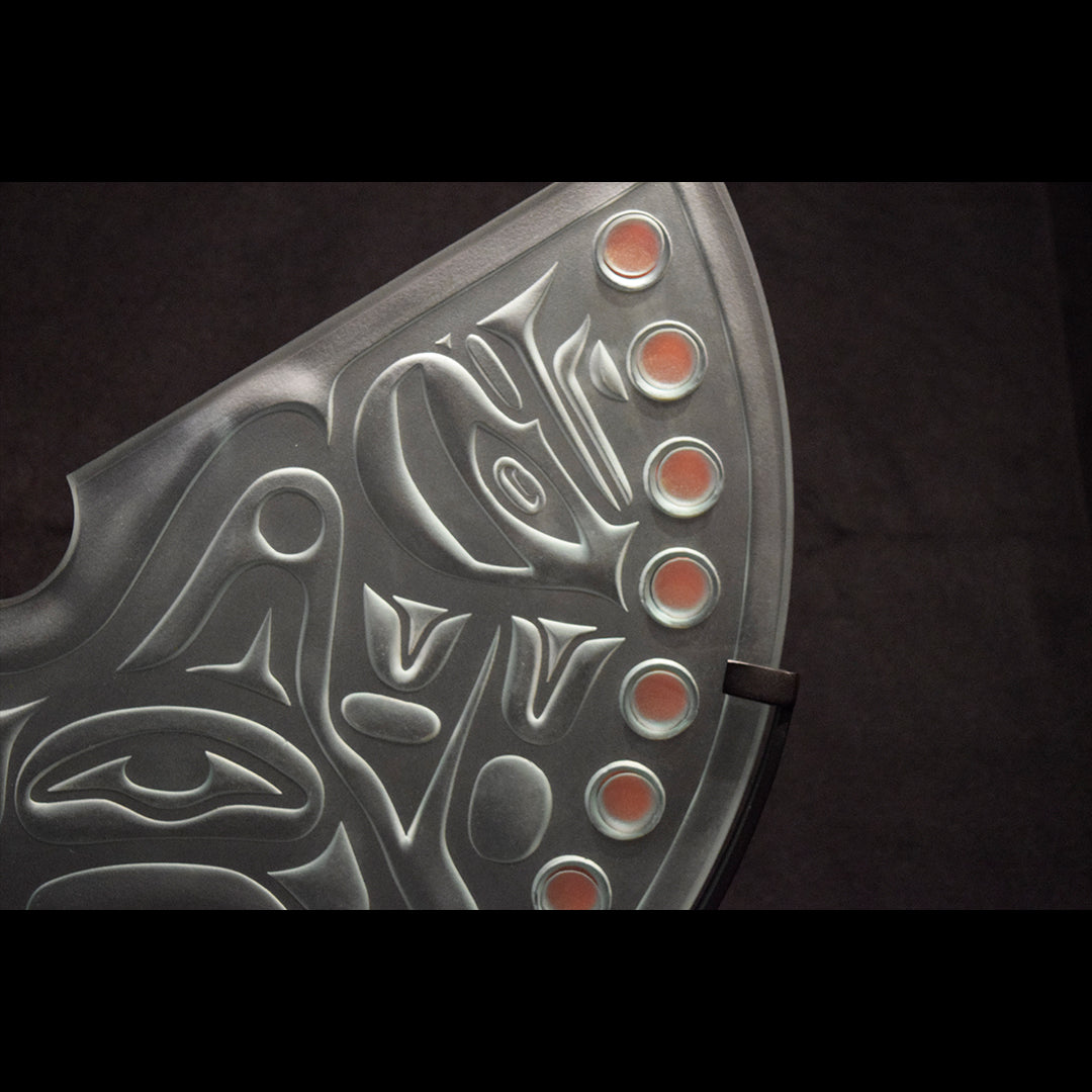 Raven Transformation Glass Art