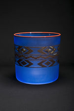 Blue Tlinget Glass Basket