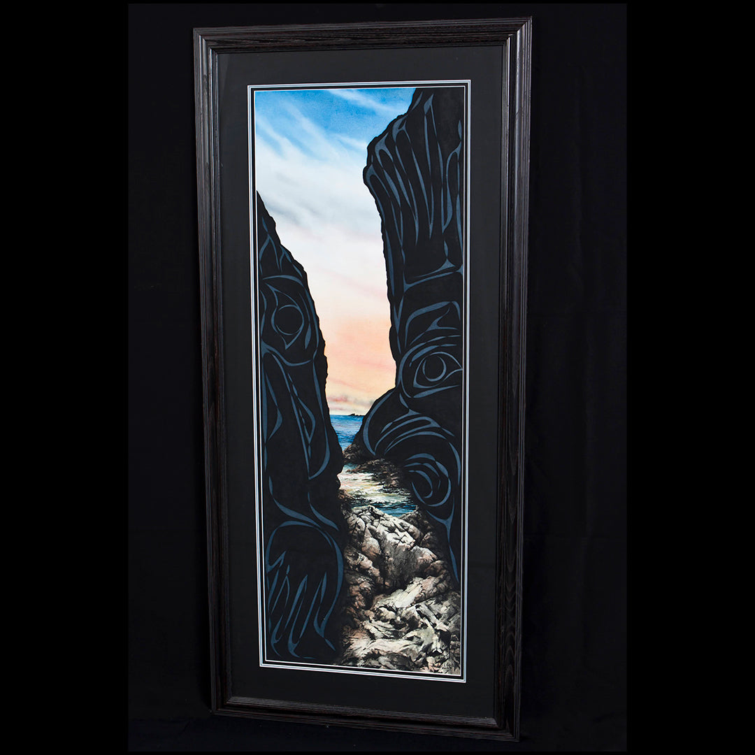 Haida Gwaii Cave and Ravens Painting