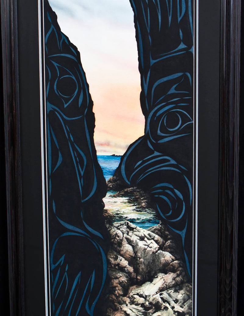 Haida Gwaii Cave and Ravens Painting