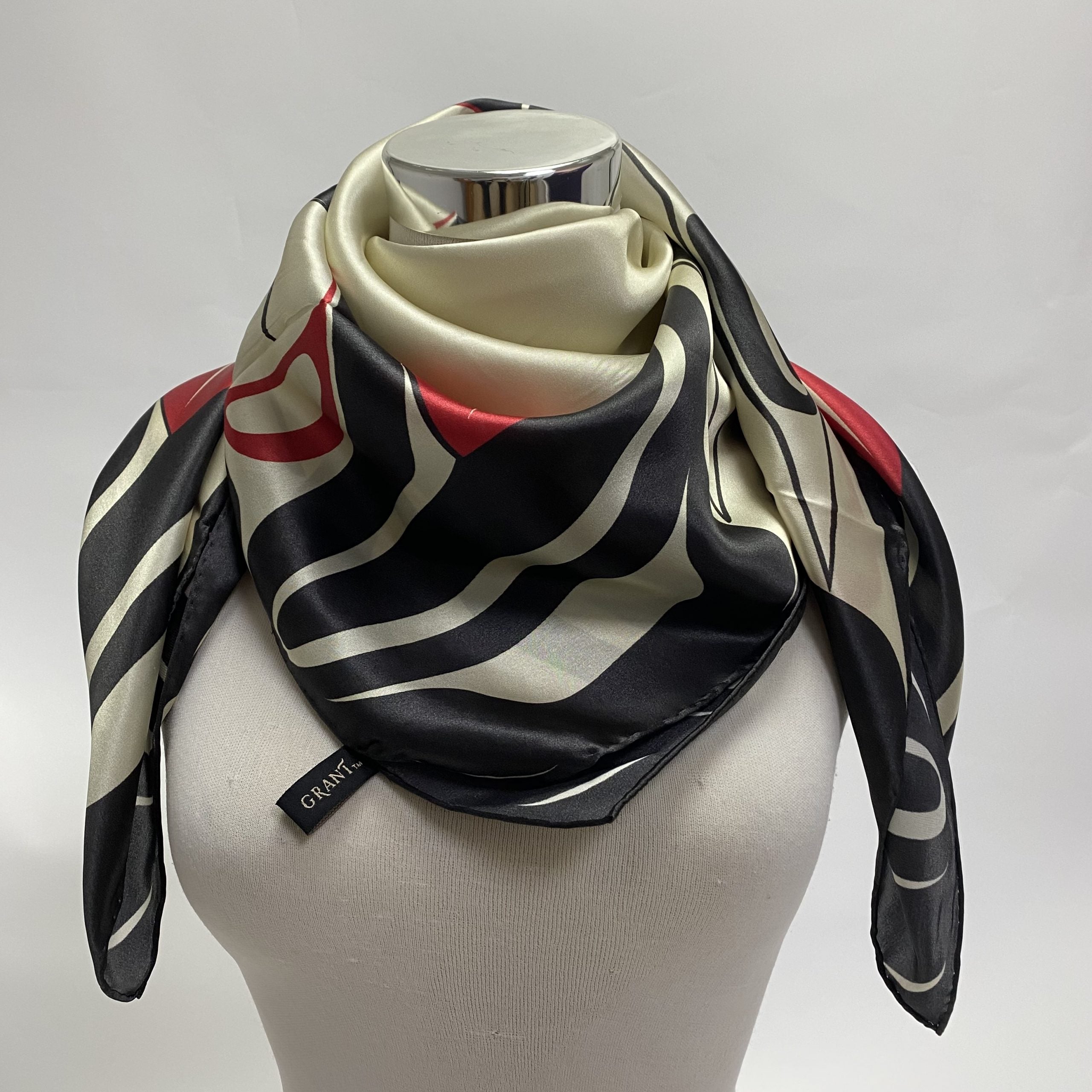 4 Ravens Silk Scarf