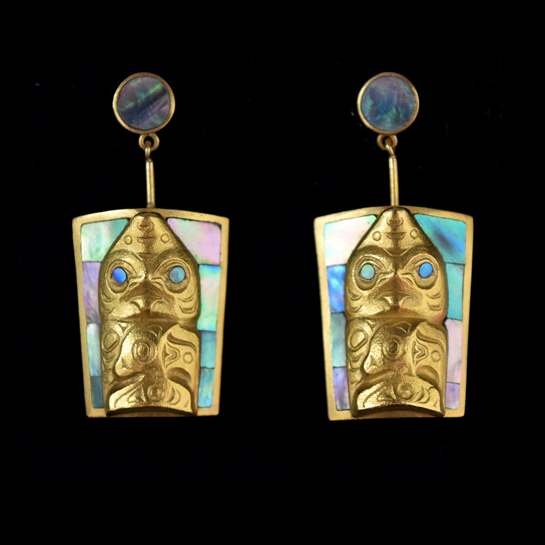 Frontlett Shark Frontlet Earrings – Dorothy Grant Studio