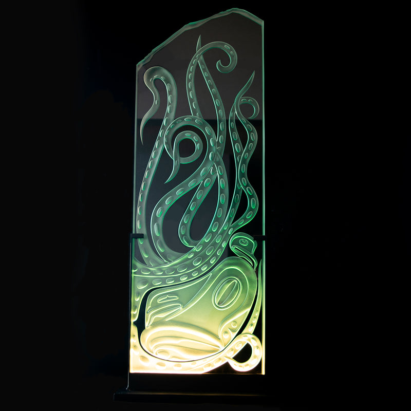 Octopus Glass Art Sculpture