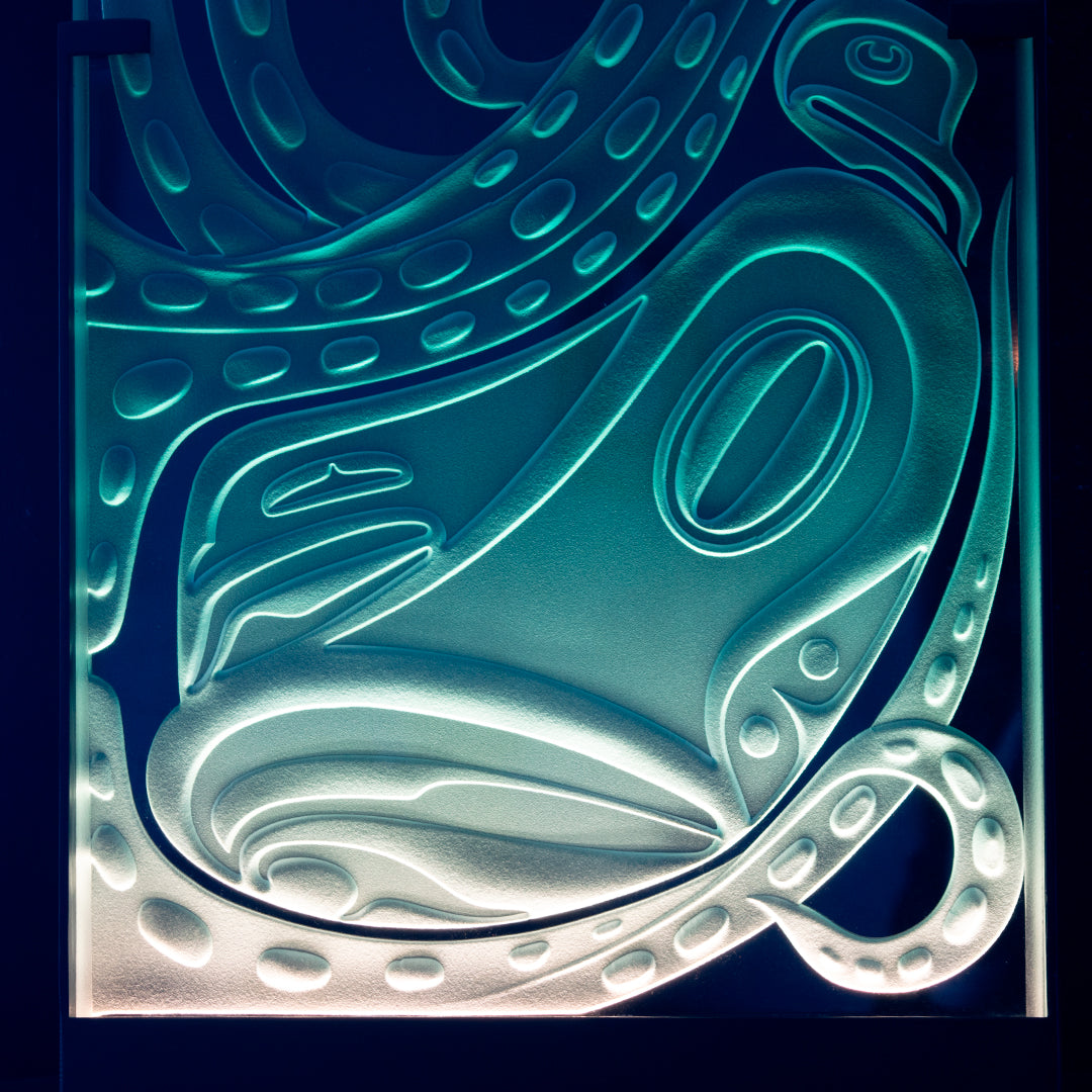 Octopus Glass Art Sculpture