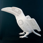 White Raven Glass Art