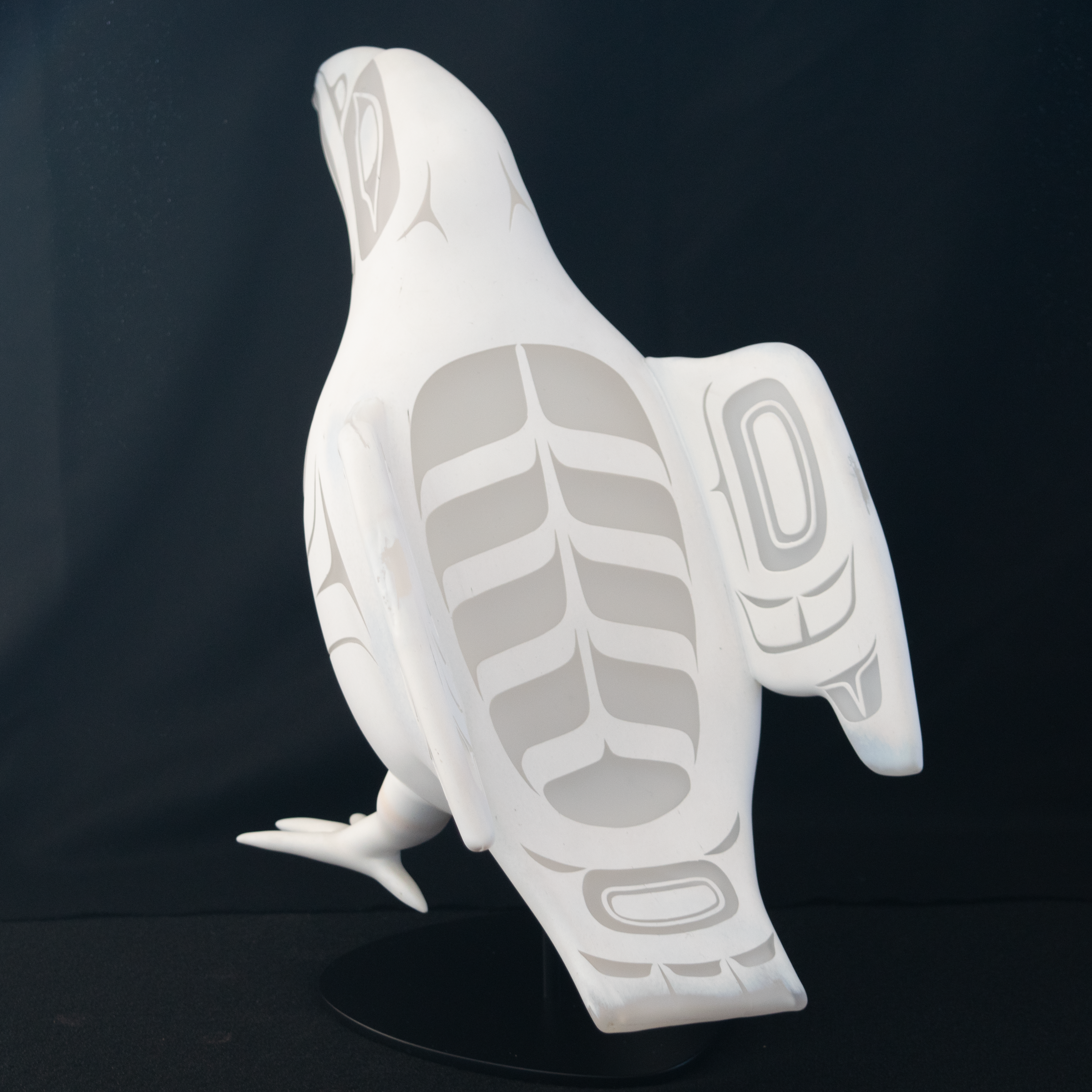White Raven Glass Art