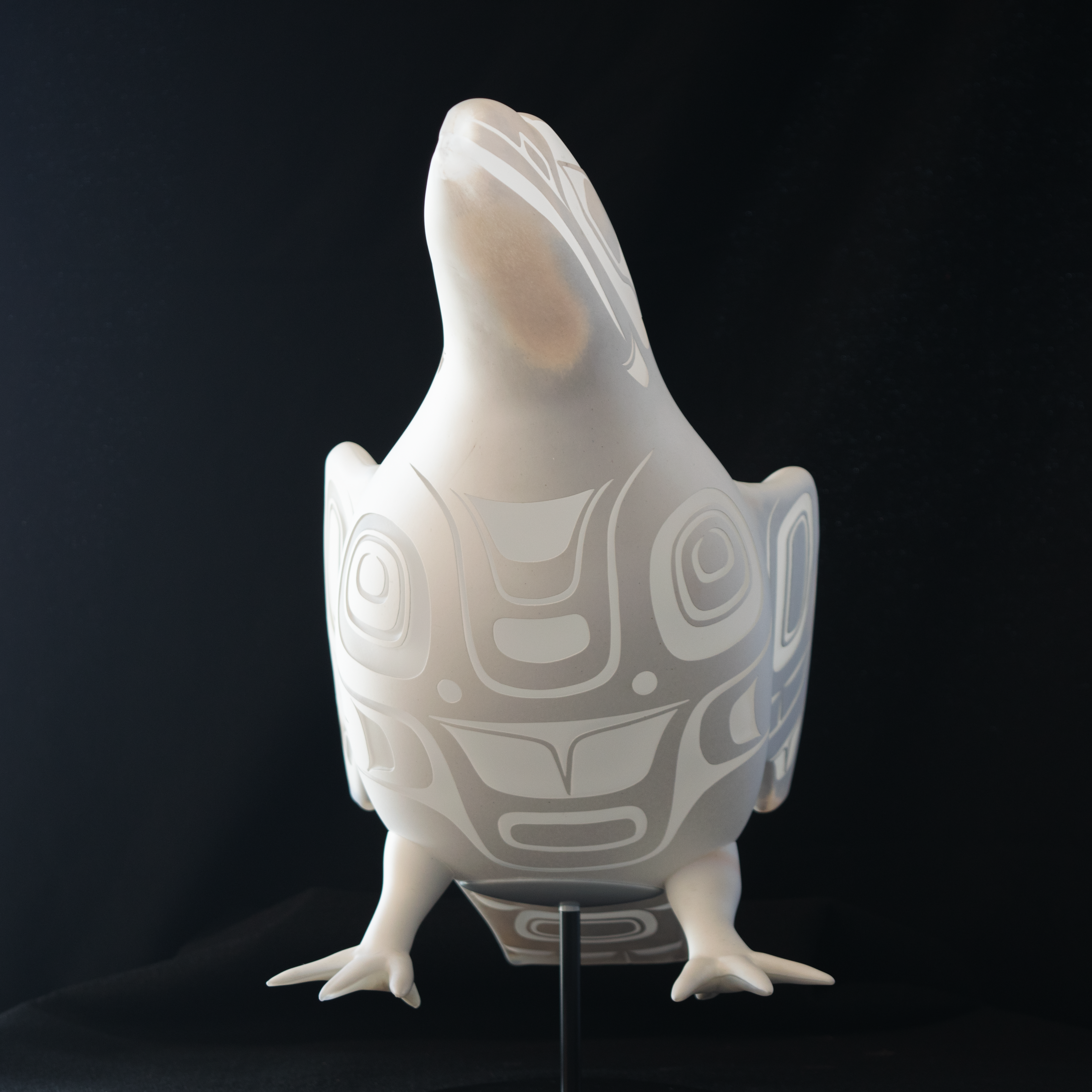 White Raven Glass Art