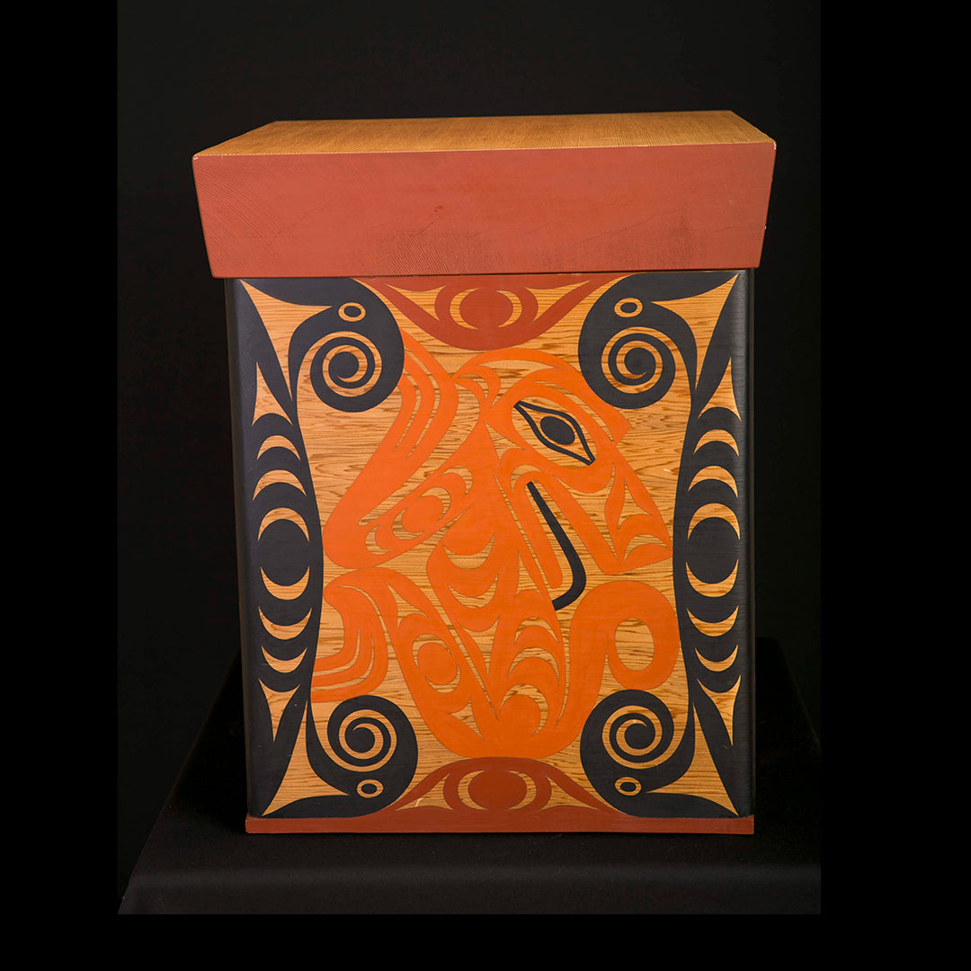 Wolf Salish Style Bentwood Box