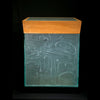 Wolf and Raven Glass Art Bent Box