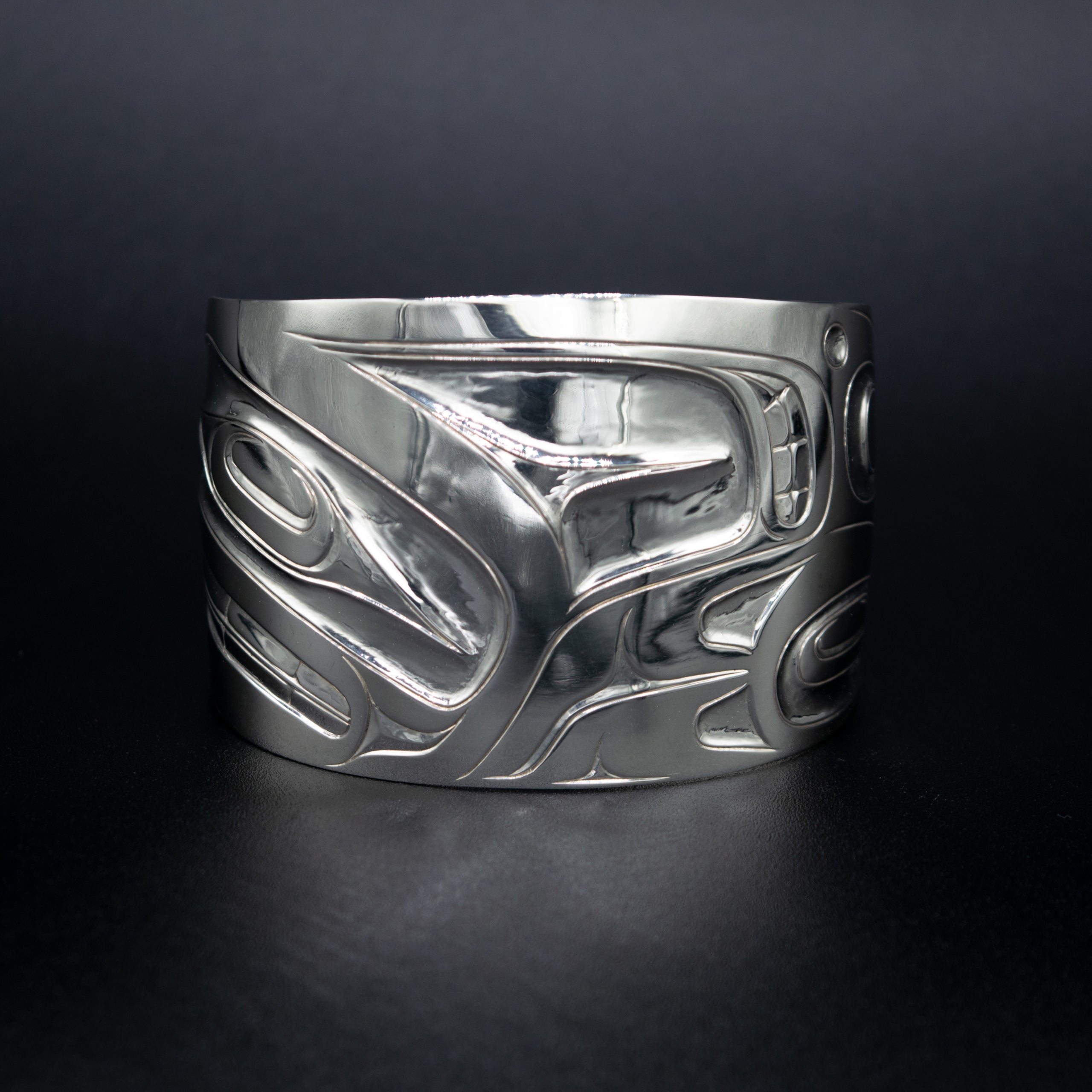 Wolf Hand Engraved Bracelet
