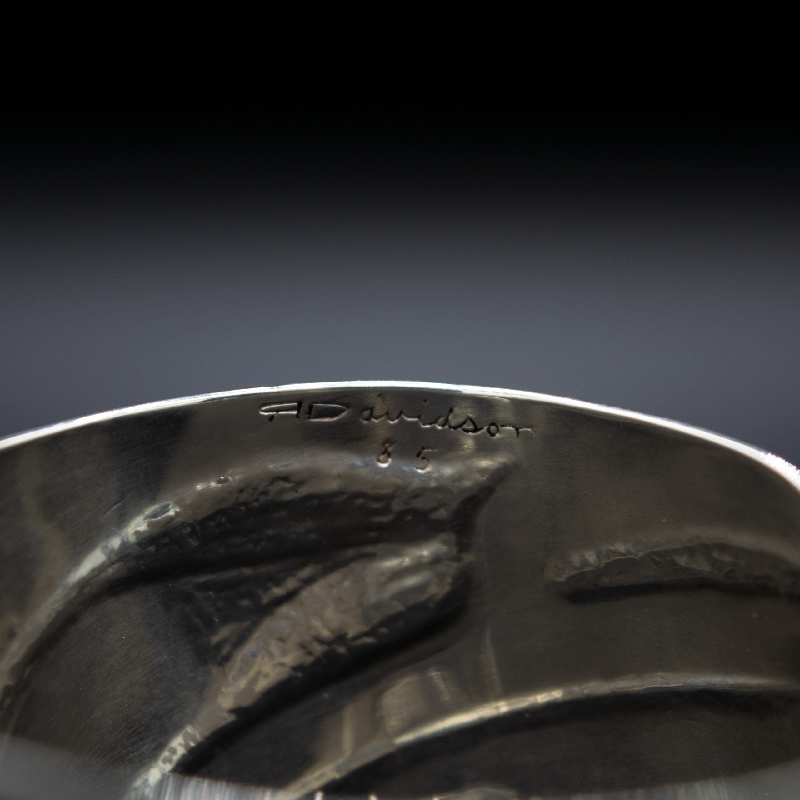 Wolf Hand Engraved Bracelet